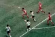 Diego Maradona storms past Belgium’s defenders during the
