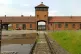 The gatehouse of Auschwitz II, also known as Auschwitz II-Bi