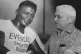Cus D'Amato (right) with Floyd Patterson in August 1957