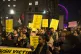 Campaigners  outside Downing Street last night demand govern
