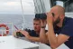 The crew on board the Ocean Viking search for survivors near