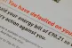 An energy bill claiming that the customer has defaulted on p