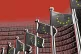 EU flags red