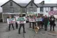 CND Cymru members and supporters gathered for a rally in Tra