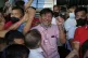 Ferdinand Bongbong Marcos Jr. celebrates as he greets the cr
