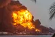 Flames and smoke rise from the Matanzas Supertanker Base as