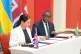 Home Secretary Priti Patel and Rwandan minister for foreign 