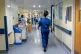 A general view of staff on a NHS hospital ward at Ealing Hos