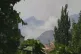 Smoke rises from a Kurdish village in northern Iraq