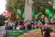 RMT General Secretary Mick Lynch with MPs Ian Byrne, Carolin