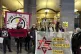 Anti-fascists groups outside Portcullis House