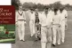 Frank Parr, trombonist and wicket keeper, leads the Ravers f