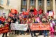 Members of UCU, Unison and Unite take strike action in Leeds