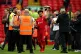 Liverpool's Mohamed Salah holds up the Premier League Golden