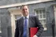 Mel Stride leaving 10 Downing Street, London, following a Ca