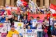 Participants in the Northern March for the NHS on the steps 