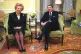 Former Prime Minister Margaret Thatcher with former US Presi