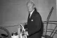 MAN WITH A BOAT: Tory leader Edward Heath poses for the came