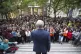 Labour leader Jeremy Corbyn speaking at a Momentum event at 