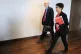 Labour Party leader Jeremy Corbyn, alongside Inquiry chair S