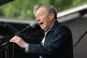 Lord Alf Dubs on stage addressing the crowd during a rally i