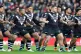 New Zealand's rugby league team perform a haka, 