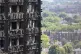 The burnout remains of the Grenfell Tower block 
