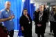 Health Secretary Shona Robison (second right) chats with sta