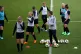 England Women manager Phil Neville during the training sessi