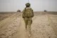 A British soldier in Helmand Province, Afghanistan