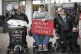 Disability campaigners stage a protest at London Bridge stat