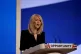 Esther McVey speaks during the Conservative Party annual con