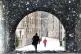 A view through the Croft-an-Righ in Holyrood, Edinburgh
