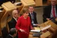 First Minister Nicola Sturgeon makes a statement at the Scot