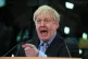 Boris Johnson delivers a speech at JCB headquarters in Roces