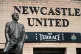 A statue of Sir Bobby Robson outside The Terrace Bar ahead o