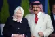 Queen Elizabeth II (left) with the King of Bahrain, Hamad bi
