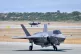 An F-35 arriving back at RAF Akrotiri in Cyprus