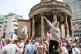 Tommy Robinson supporters in central London last August
