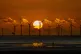 PLANNING NEEDED: The sun sets behind Burbo Bank wind far, an