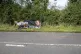 Floral tributes on the B4031 outside RAF Croughton, in North