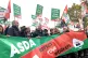 Asda workers marched through Leeds today