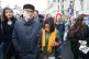 Jeremy Corbyn and his wife Laura Alvarez marching on interna