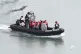 A Border Force vessel carries a group of people thought to b