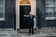 Boris Johnson gives two thumbs up for the NHS in April while