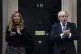 Prime Minister Boris Johnson and Carrie Symonds clap for the