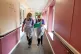 Care workers Jane Ward (left) and Cath Roe on their rounds a
