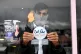 The Chancellor of the Exchequer Rishi Sunak places an Eat Ou