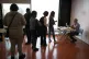 Students at Ark Globe Academy in Brixton, London, receive th