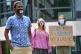 Protesters at the conditions in Brook House detention centre